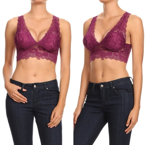 Full Floral Lace Bralette - Picture 2 of 7